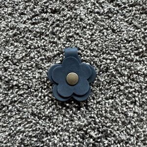 Portland Leather Snap Flower-Deep Water